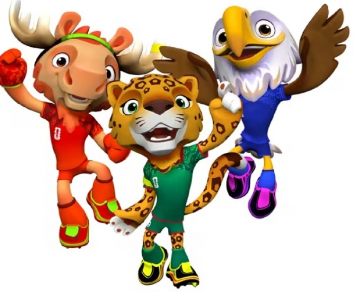 Mascottes WK 2026 onthuld: Maple, Zayu en Clutch