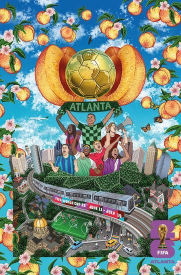 WK 2026 poster van Atlanta