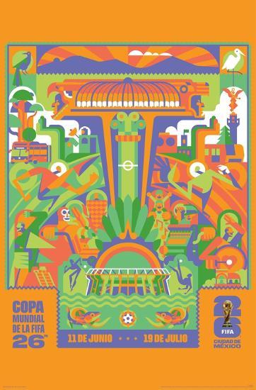 WK 2026 poster van Mexico City