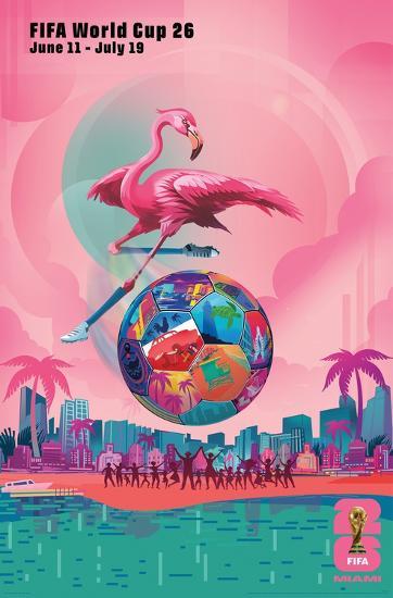 WK 2026 poster van Miami