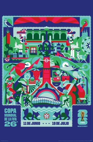 WK 2026 poster van Monterrey