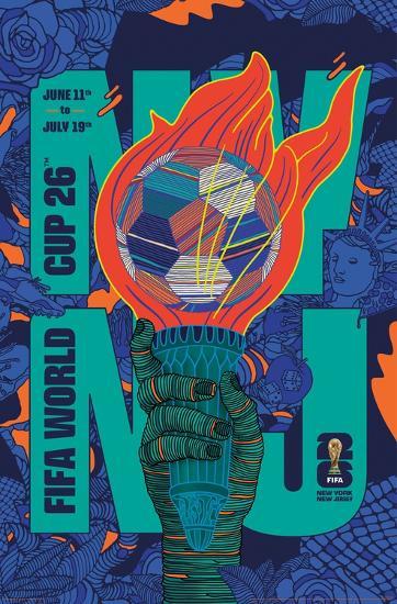 WK 2026 poster van New York/New Jersey
