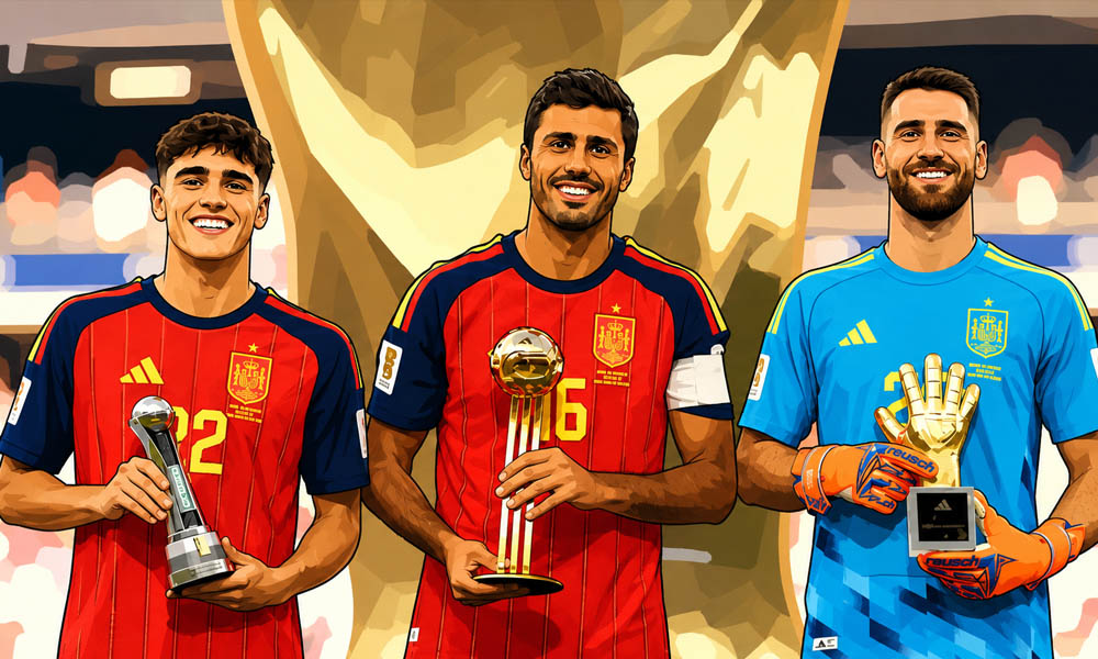 Rodri, Pau Cubarsi, Unai Simon winnen individuele awards tijdens het WK 2026.