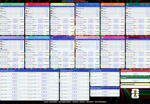 Download het WK 2026 invulschema