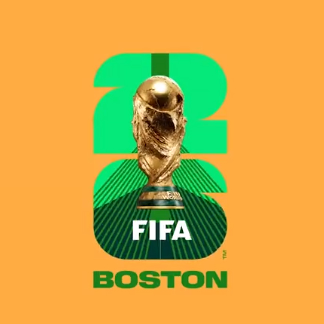 WK 2026 logo en beeldmerk van Boston