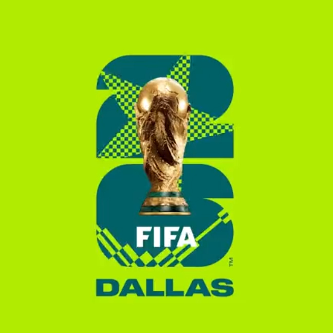 WK 2026 logo en beeldmerk van Dallas
