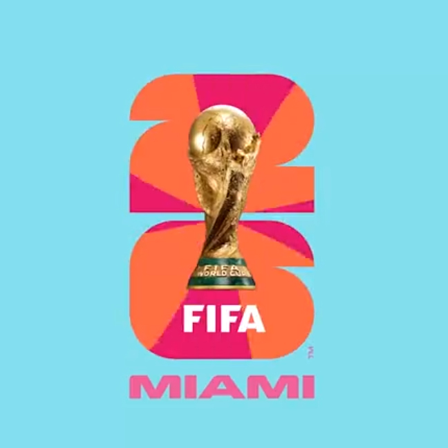 WK 2026 logo en beeldmerk van Miami