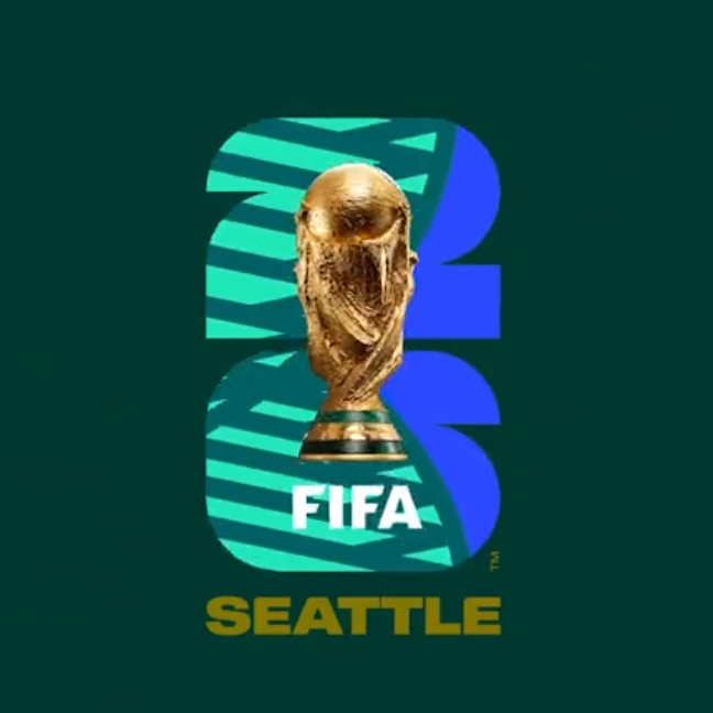 WK 2026 logo en beeldmerk van Seattle