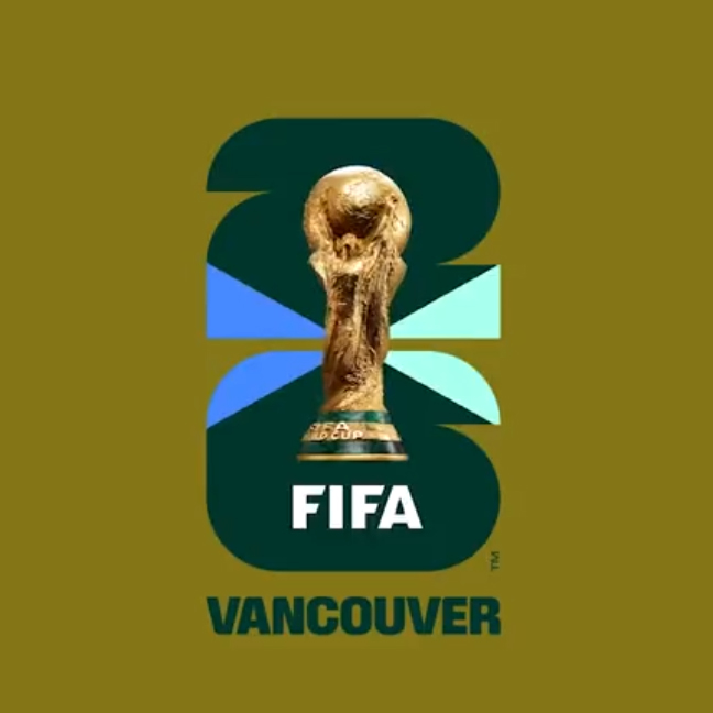 WK 2026 logo en beeldmerk van Vancouver