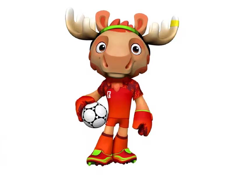 Mascotte Maple the Moose (Canada) van het WK 2026