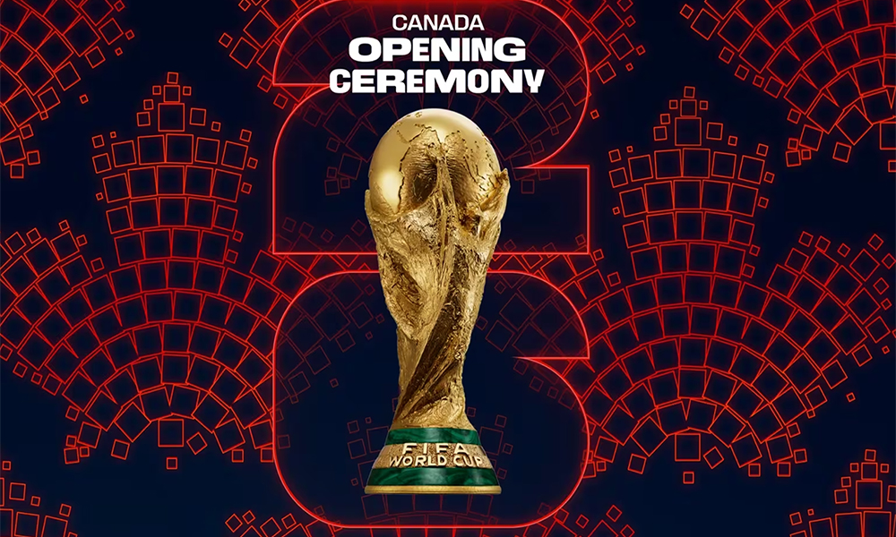 Poster van de openingsceremonie in Canada