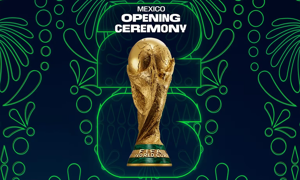 Poster van de openingsceremonie in Mexico