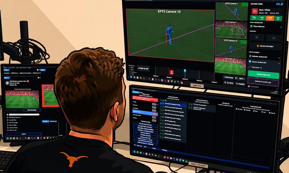 Doellijntechnologie, Offside Technology, bodycams en 3D-tracking voor scheidsrechters