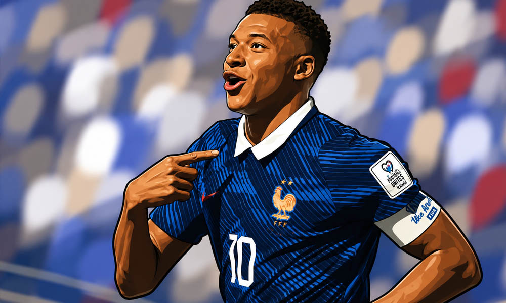 Kylian Mbappé (Frankrijk) is topscorer aller tijden van het WK voetbal.